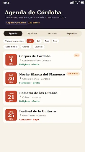 Eventos Córdoba: Agenda 2026 Android app screenshot 5