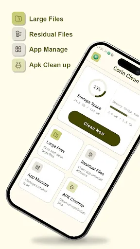 CorinClean Android app screenshot 2