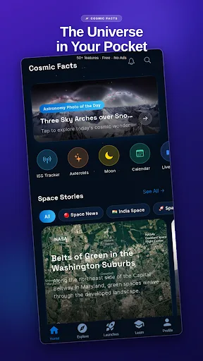 Cosmic Facts Android app screenshot 1