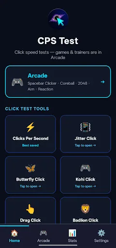 CPS Test Android app screenshot 1