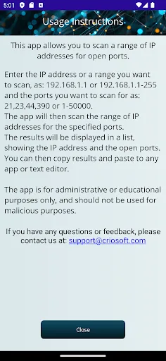Network IP Port Scanner Probe Android app screenshot 2