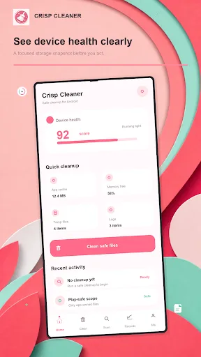 Crisp Cleaner Android app screenshot 1