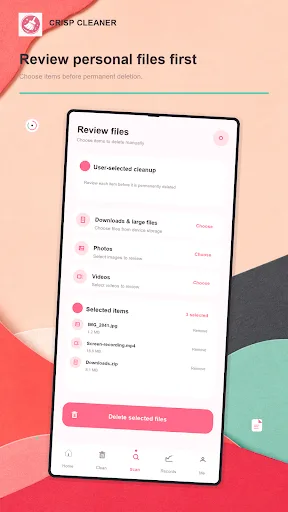 Crisp Cleaner Android app screenshot 3