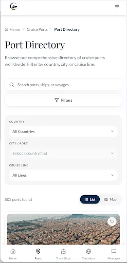 Cruise Atlas Android app screenshot 2