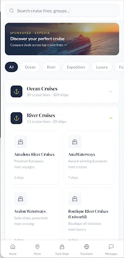 Cruise Atlas Android app screenshot 3