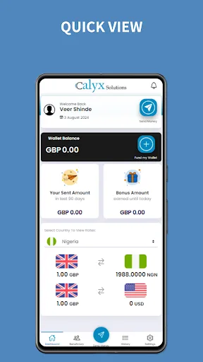 CS Remit - Demo Android app screenshot 1