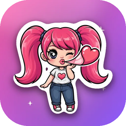 Chibi Sticker Maker Studio Android app icon