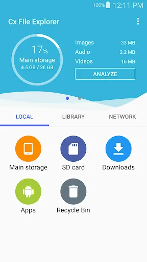 Cx File Explorer Android app screenshot 1