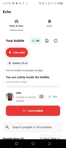 Echo Chat Android app screenshot 2