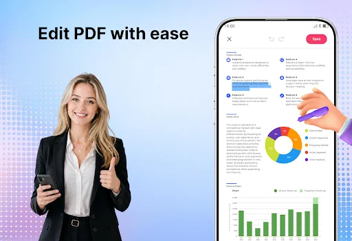 Document Reader - PDF Scanner Android app screenshot 2