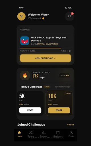 Doer: Walk and Earn Android app screenshot 4