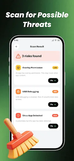 Deep Cleaner & Security Android app screenshot 1