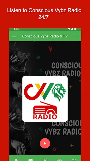 Conscious Vybz Radio & TV Android app screenshot 2