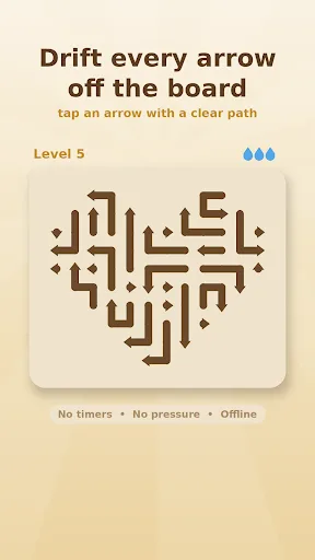 Arrow Drift: Calm Puzzle Android app screenshot 1