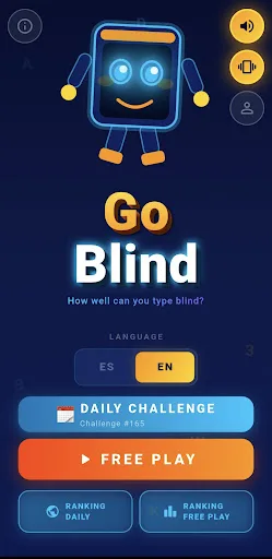 Go Blind — Type Without Seeing Android app screenshot 1