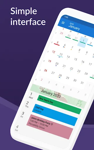 DigiCal Calendar Agenda Android app screenshot 1