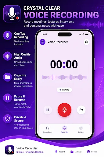 Voice Recorder Android app screenshot 2