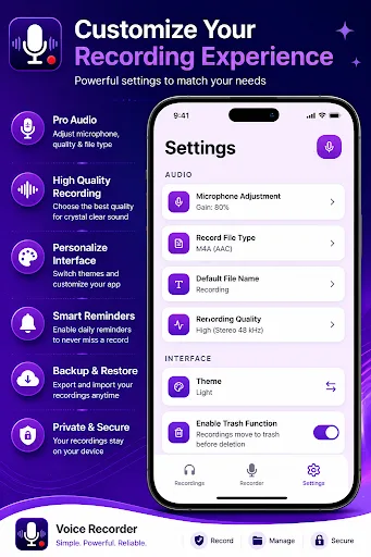 Voice Recorder Android app screenshot 3