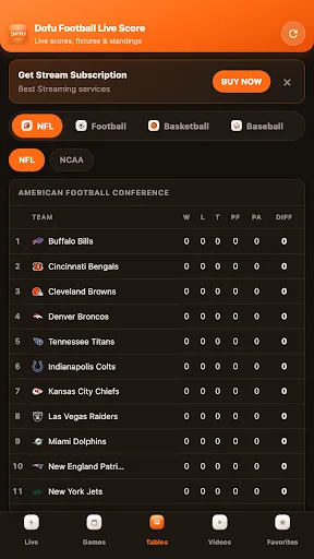 Dofu Stream: Live Score & NFL Android app screenshot 6