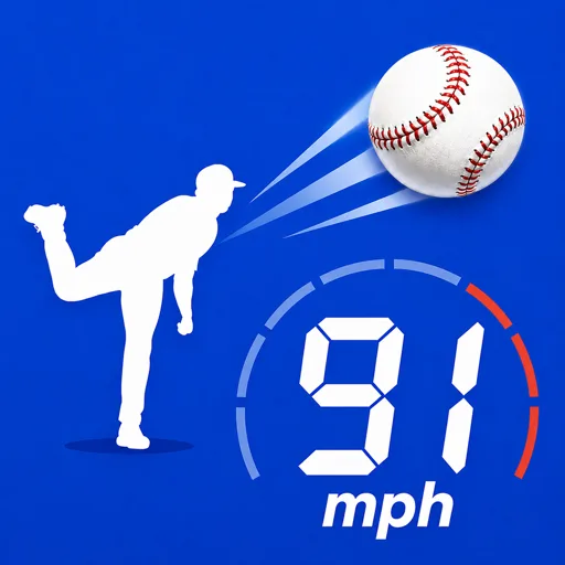 Baseball Pitch Speed Radar Gun Android app icon