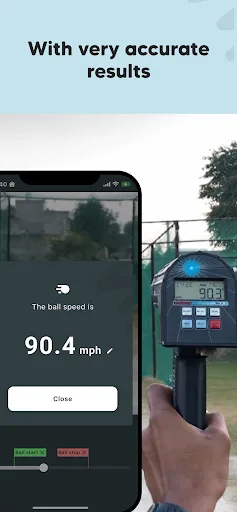 Baseball Pitch Speed Radar Gun Android app screenshot 3