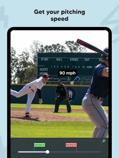 Baseball Pitch Speed Radar Gun Android app screenshot 5