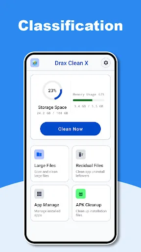 DraxCleanX Android app screenshot 2