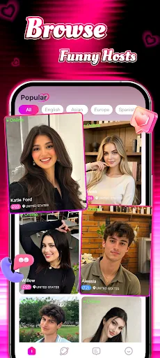 Mmm - Social Video Chat Android app screenshot 2