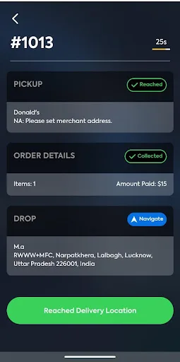 OC Eats Driver Android app screenshot 3