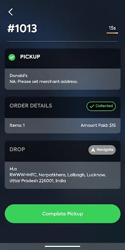 OC Eats Driver Android app screenshot 4