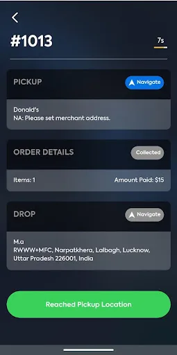 OC Eats Driver Android app screenshot 5