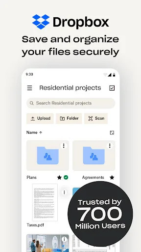 Dropbox: Secure Cloud Storage Android app screenshot 1