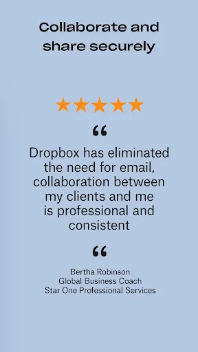 Dropbox: Secure Cloud Storage Android app screenshot 4