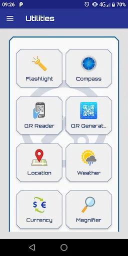 Utilities Android app screenshot 1