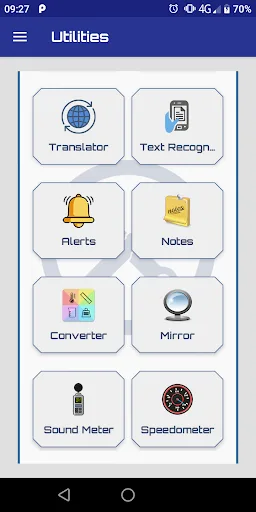 Utilities Android app screenshot 2