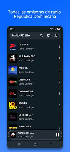 Radio RD Lite - Emisoras RD Android app screenshot 1