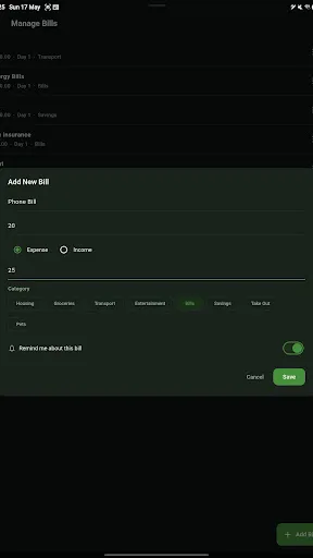 BudgetBeat Android app screenshot 6