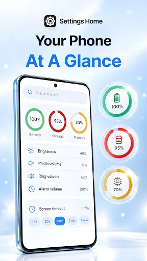 Settings Home Android app screenshot 1