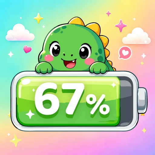 Emoji Battery Status Bar Android app icon