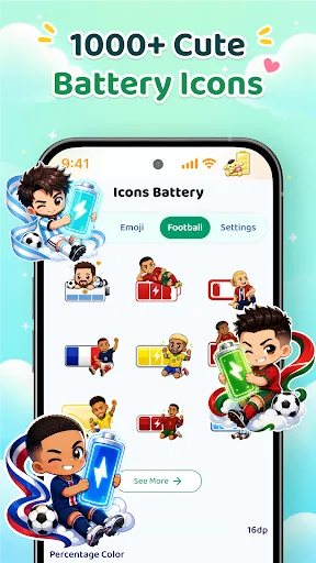 Emoji Battery Status Bar Android app screenshot 2