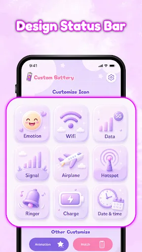 Emoji Battery Icon & Widget Android app screenshot 5