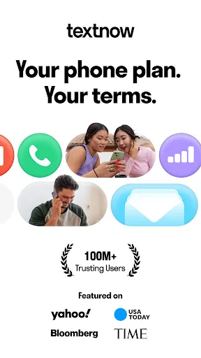 TextNow: Call + Text Unlimited Android app screenshot 1