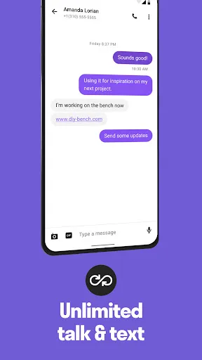 TextNow: Call + Text Unlimited Android app screenshot 3