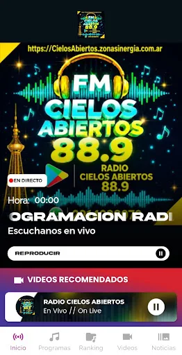 Radio Cielos Abiertos Android app screenshot 2
