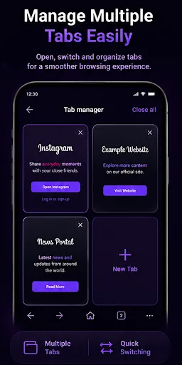 Vega Wave: Private Browser Android app screenshot 2