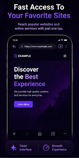 Vega Wave: Private Browser Android app screenshot 3