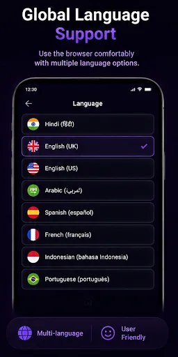 Vega Wave: Private Browser Android app screenshot 4
