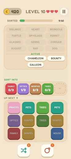 Spellsort: Magic Word Puzzle Android app screenshot 2