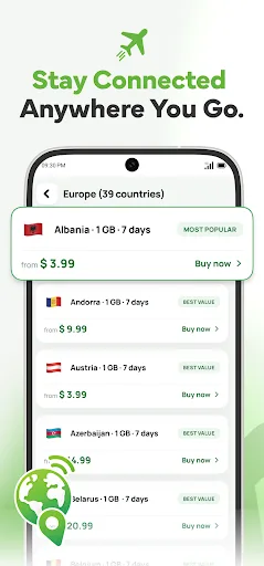 eSIMify Android app screenshot 2