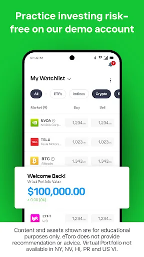 eToro: Trade. Invest. Connect. Android app screenshot 6